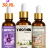 Şifalı Çiçekler Seti Lavanta Yasemin Sakura 3 adet x 30 ML esansiyel uçucu yağ seti