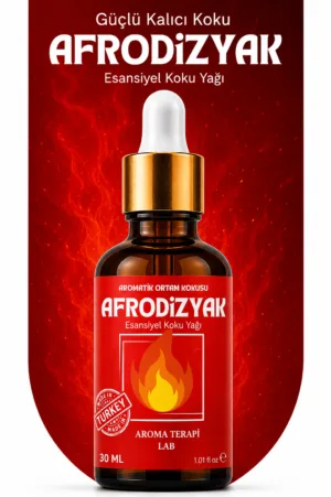 Aroma Terapi Türkiye Afrodizyak Aromatik Koku Yağı 30 ml Cam Çubuklu Şişe