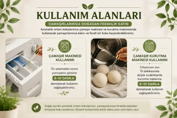 Esansiyel Yağ Çamaşır ve Çamaşır Kurutma Makinesi Kullanımı
