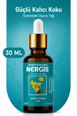 Aroma Terapi Türkiye Nergis Aromatik Koku Yağı 30 ml Cam Çubuklu Şişe