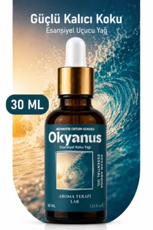 Aroma Terapi Türkiye Okyanus Aromatik Koku Yağı 30 ml Cam Çubuklu Şişe