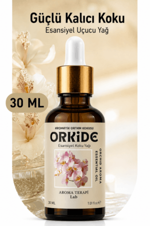 Aroma Terapi Türkiye Orkide Aromatik Koku Yağı 30 ml Cam Çubuklu Şişe