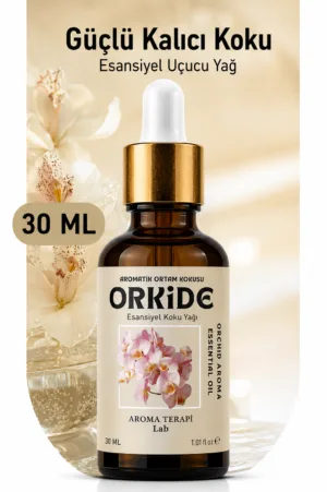 Aroma Terapi Türkiye Orkide Aromatik Koku Yağı 30 ml Cam Çubuklu Şişe