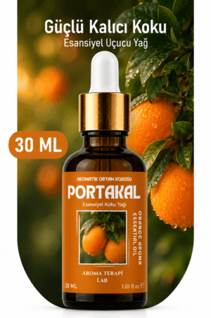 Aroma Terapi Türkiye Portakal Aromatik Koku Yağı 30 ml Cam Çubuklu Şişe