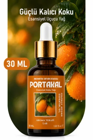 Aroma Terapi Türkiye Portakal Aromatik Koku Yağı 30 ml Cam Çubuklu Şişe