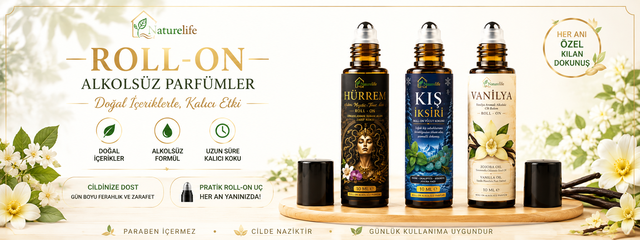 Roll-On Alkolsüz Parfüm ve Koku Yağları