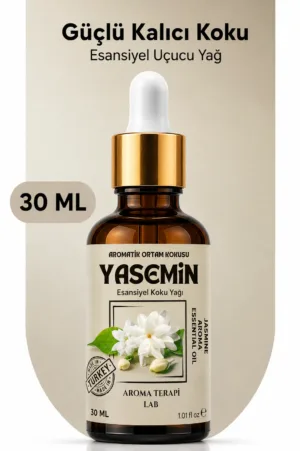 Aroma Terapi Türkiye Yasemin Aromatik Koku Yağı 30 ml Cam Çubuklu Şişe